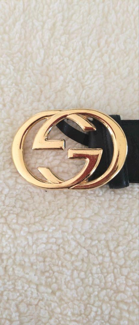 【GUCCI 】インターロッキング ゴールドバックル レディース 箱あり