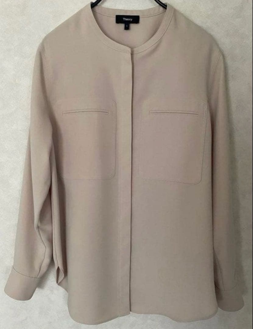 theory セオリー 長袖ブラウス シャツ ベージュ Sサイズ - メルカリ