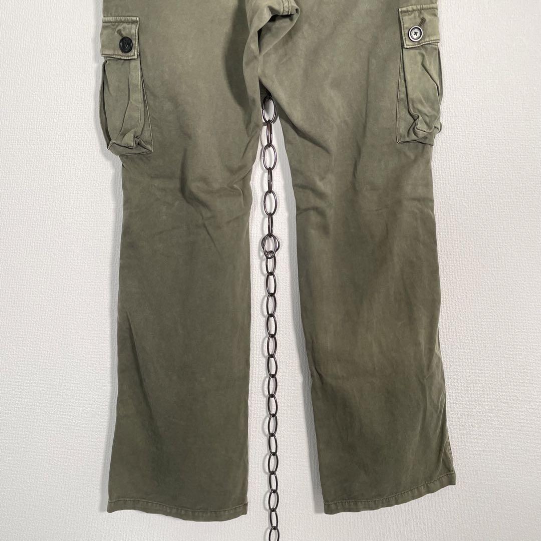 BURBERRY BLACK LABEL 6ポケカーゴパンツ カーキ Y2K