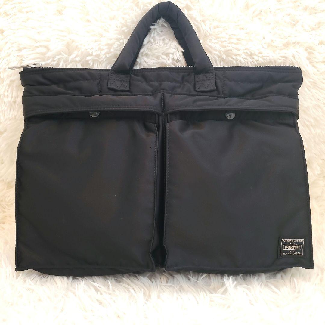 ⭐未使用級⭐PORTER　タンカー　ヘルメットバッグ　ブリーフケース　黒