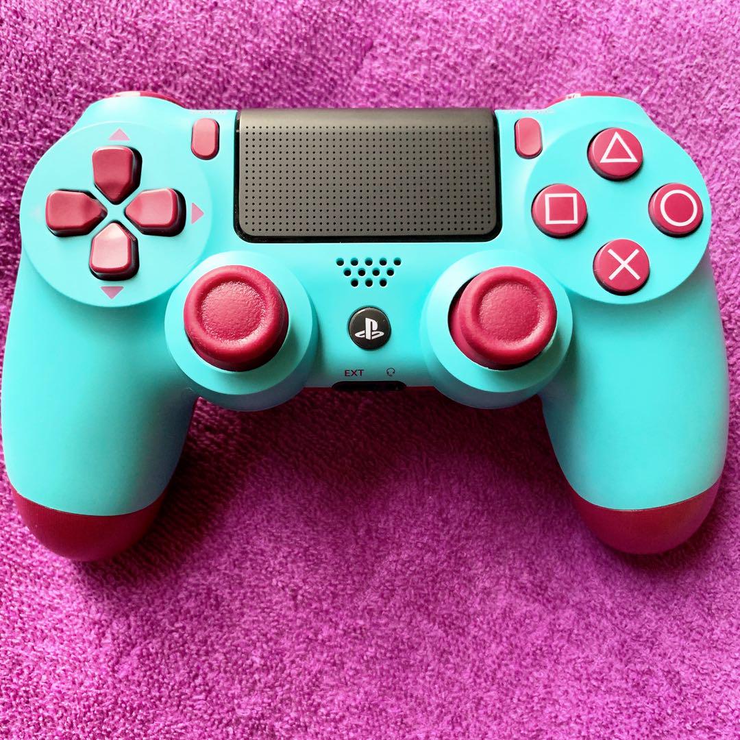PS4 コントローラー 純正 ゲオ限定 ベリーブルー T26-U 【超美品】