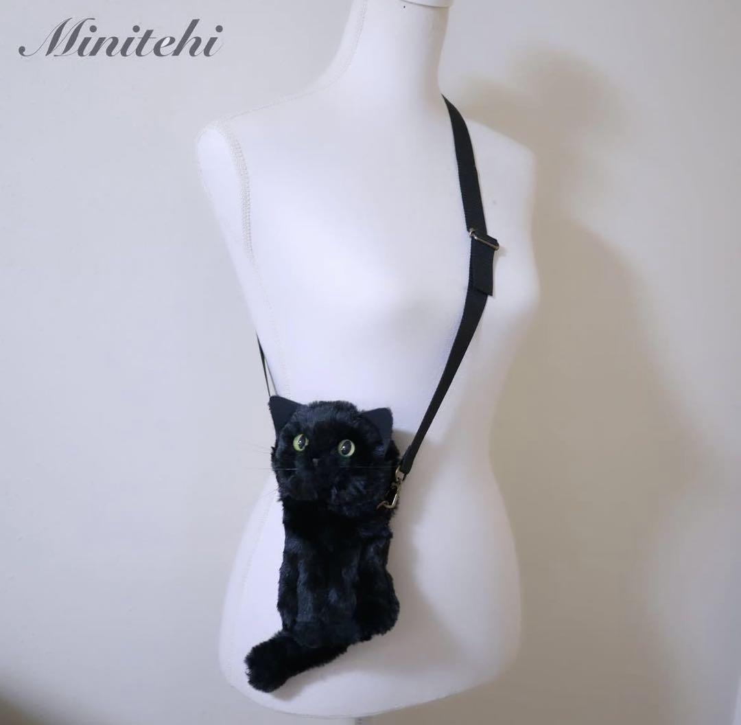 Minitehi 猫スマホショルダー 猫ポシェット
