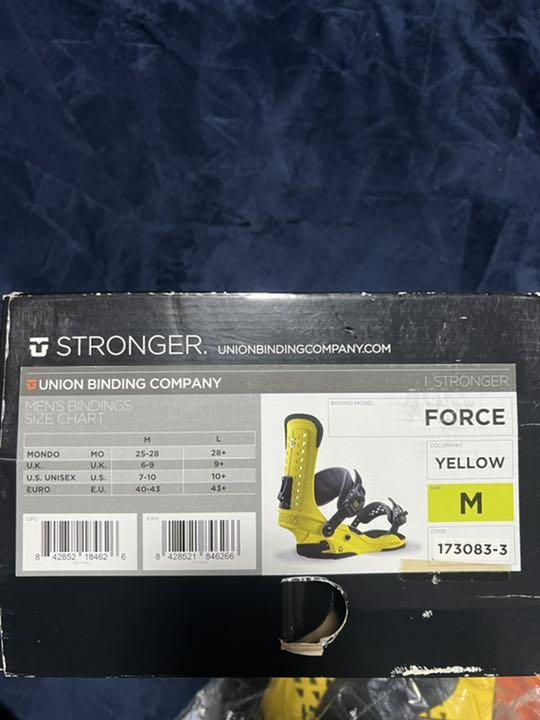 46%割引【特別送料無料!】 美品使用少union ユニオン force 17-18 Mサイズ バインディング スノーボード-APP.TABBIEMATH.COM
