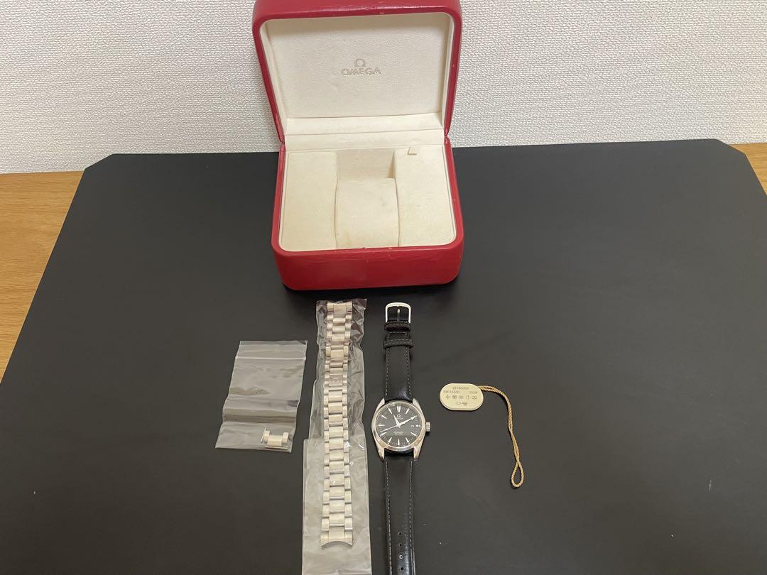OMEGA Seamaster オメガ　シーマスター　アクアテラ　クォーツ　黒