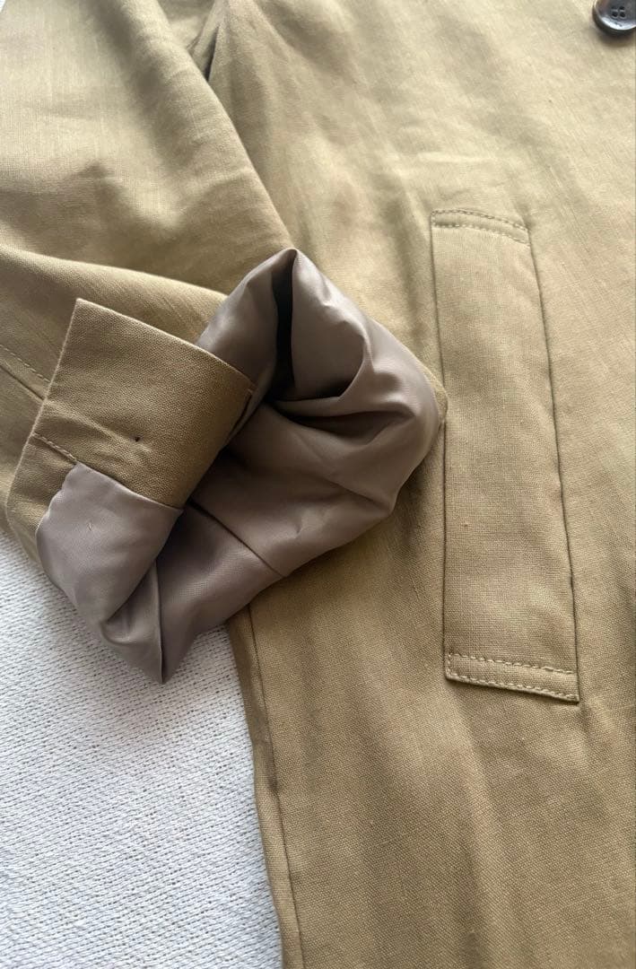 SLOBE IENA ソフトリネンダブルチェスターコート mdprevattcaulkingandwaterproofing.com