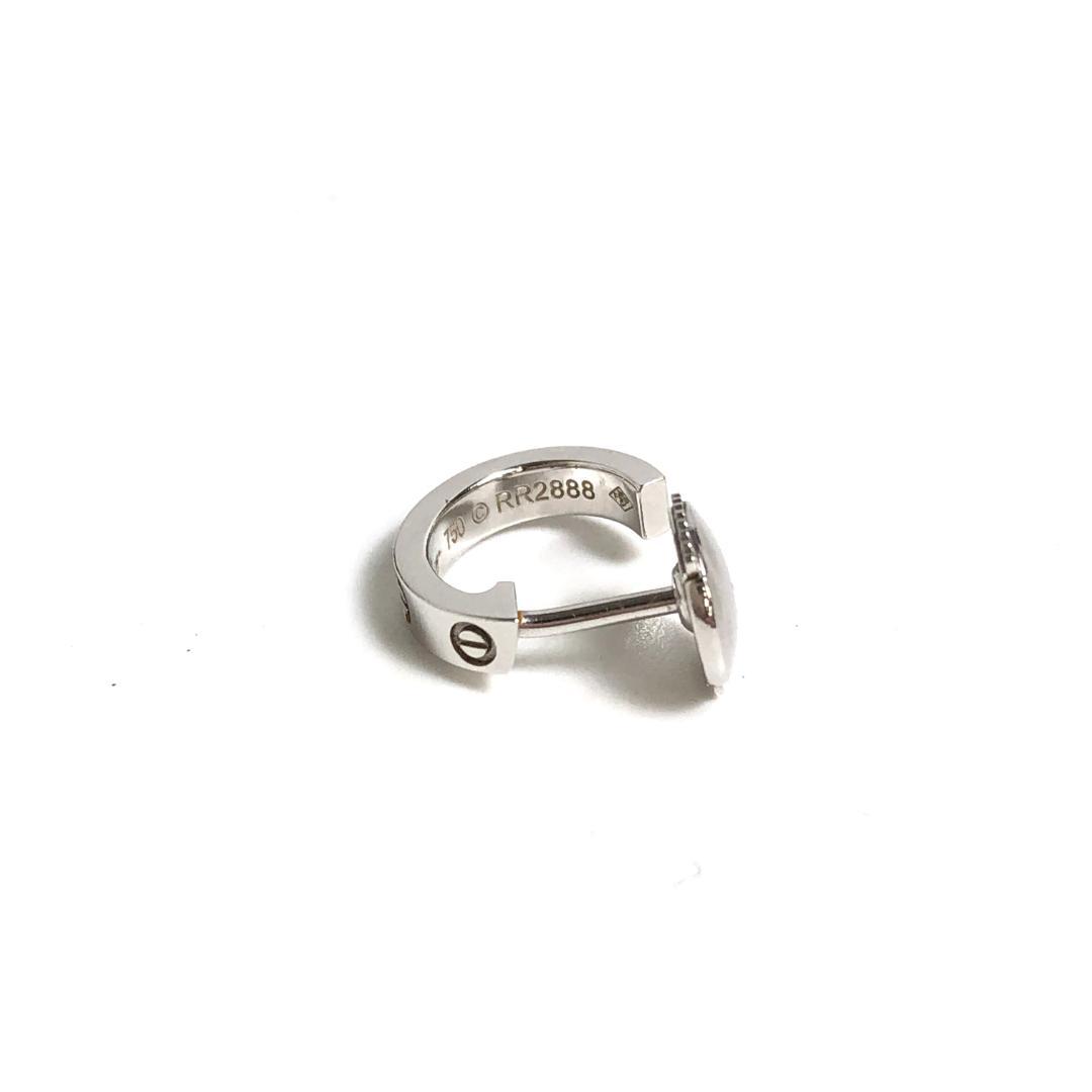 【美品】5F083/カルティエ/ピアス/ミニラブ/フープ/両耳/750/WG