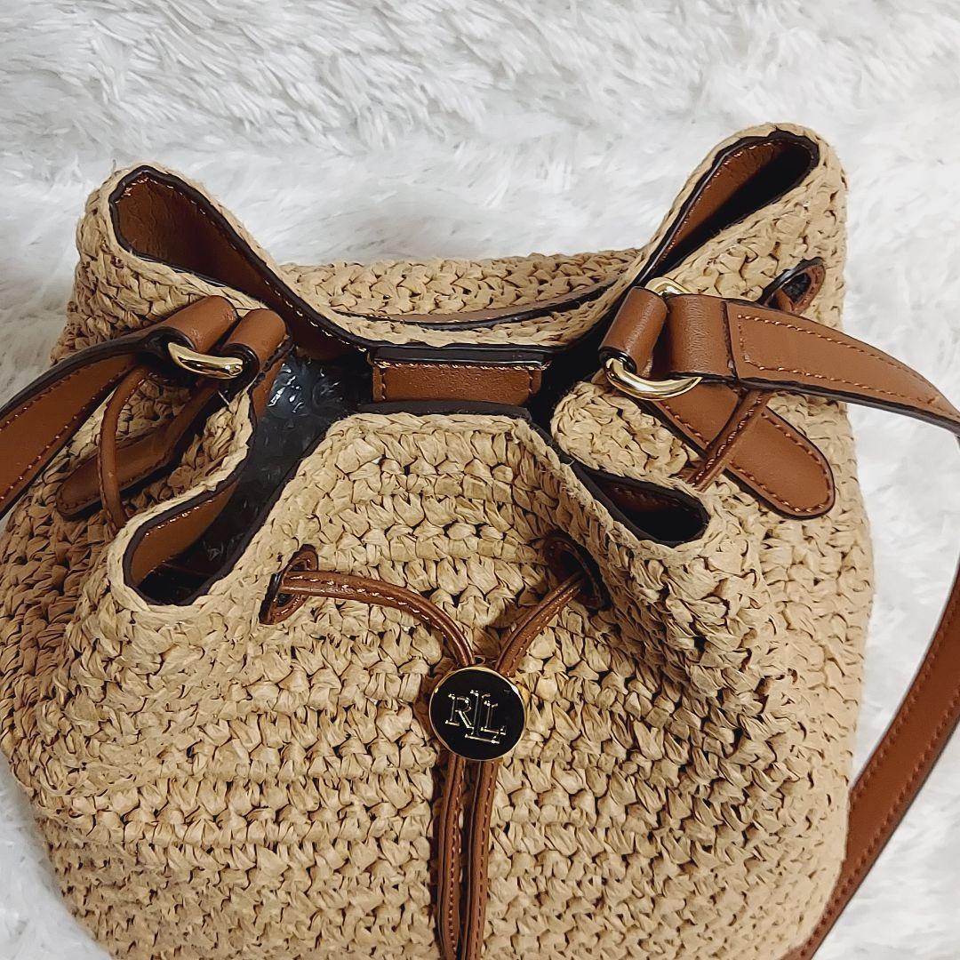 美品】LAUREN RALPH LAUREN かごバッグ ショルダー サマー♡