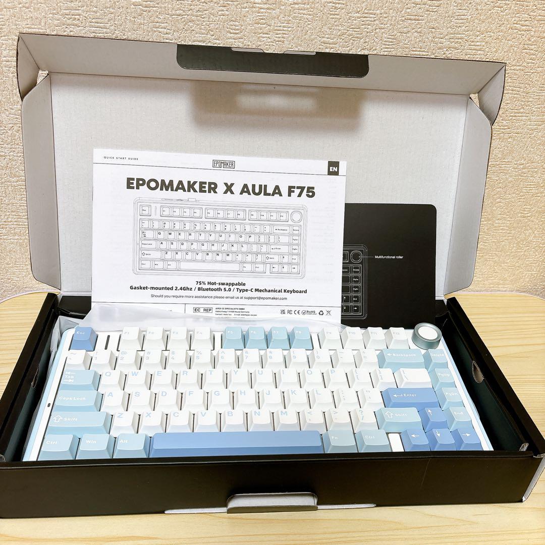 ✨️美品✨️EPOMAKER x Aula F75 ゲーミングキーボード ワイヤレス