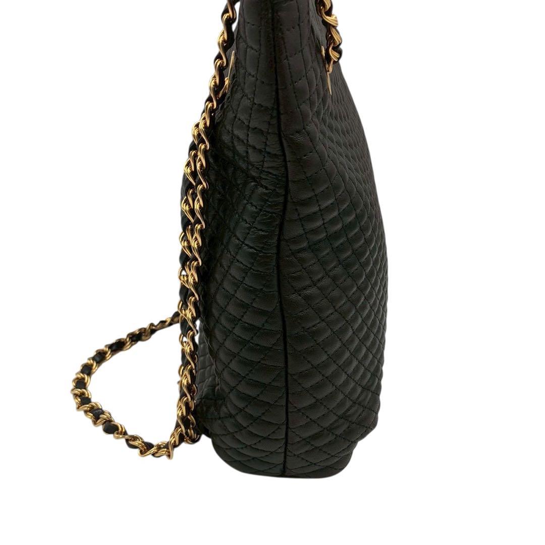 美品◎BALLY バリー チェーン トートバッグ ショルダーバッグ キルティング