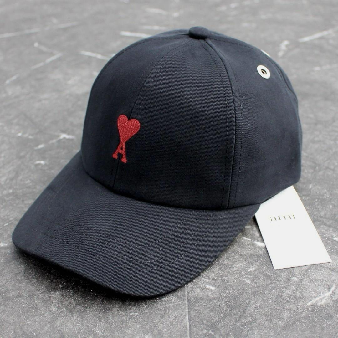 AMI PARIS ハートロゴ コットンギャバジン キャップ アミ パリス