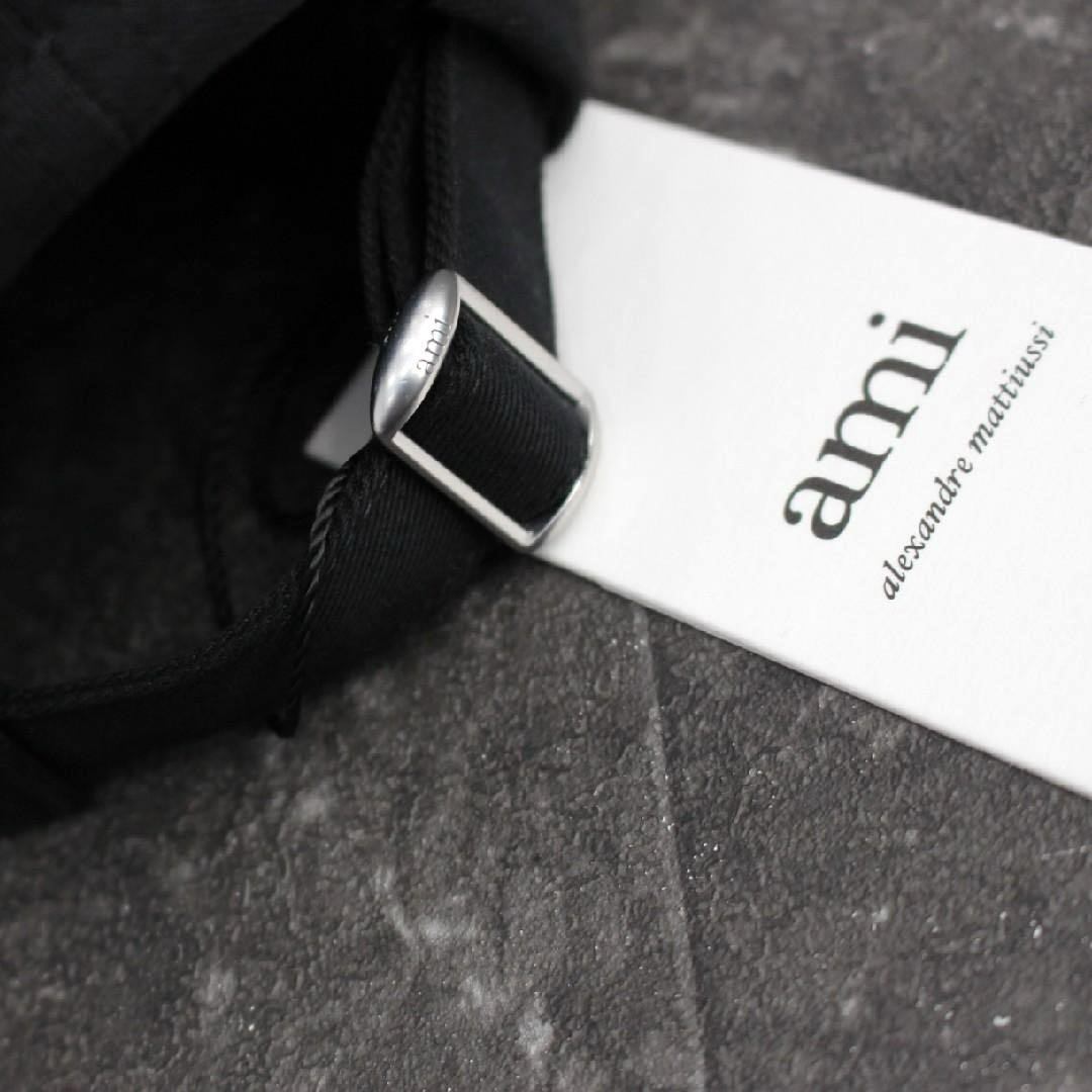 AMI PARIS ハートロゴ コットンギャバジン キャップ アミ パリス