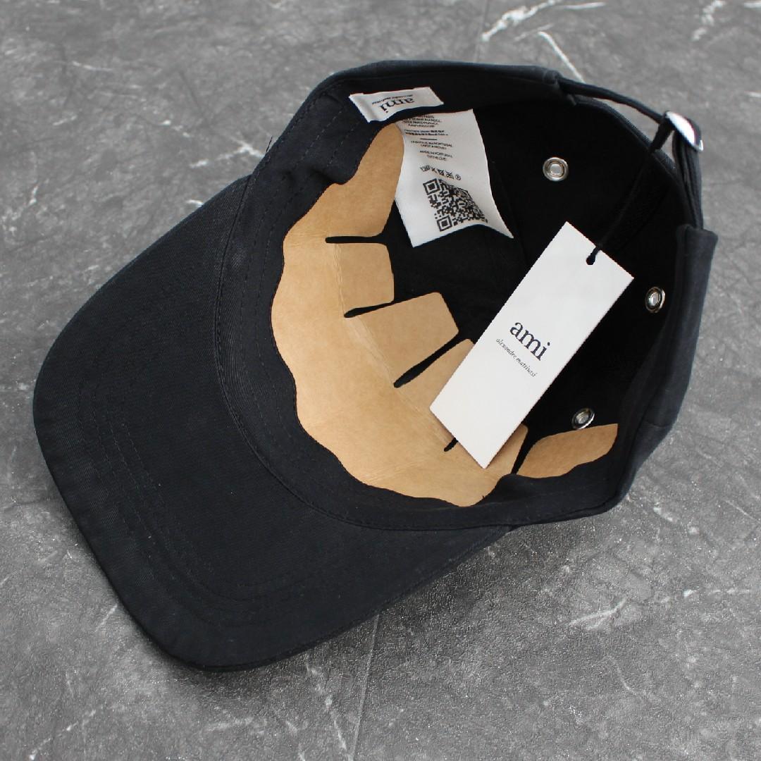 AMI PARIS ハートロゴ コットンギャバジン キャップ アミ パリス