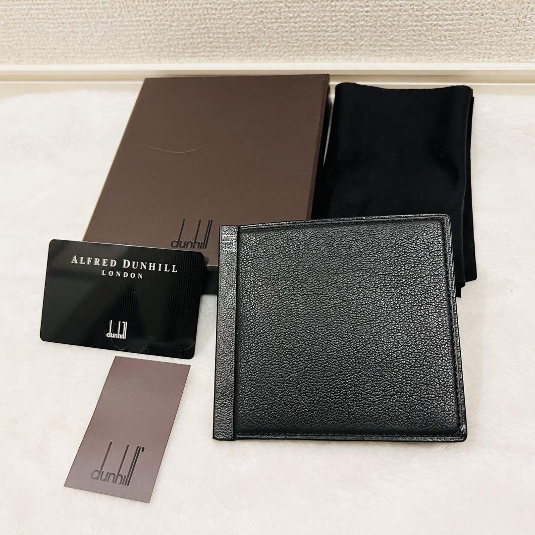 【未使用に近い】dunhill ダンヒル カードケース ブラック 箱付き