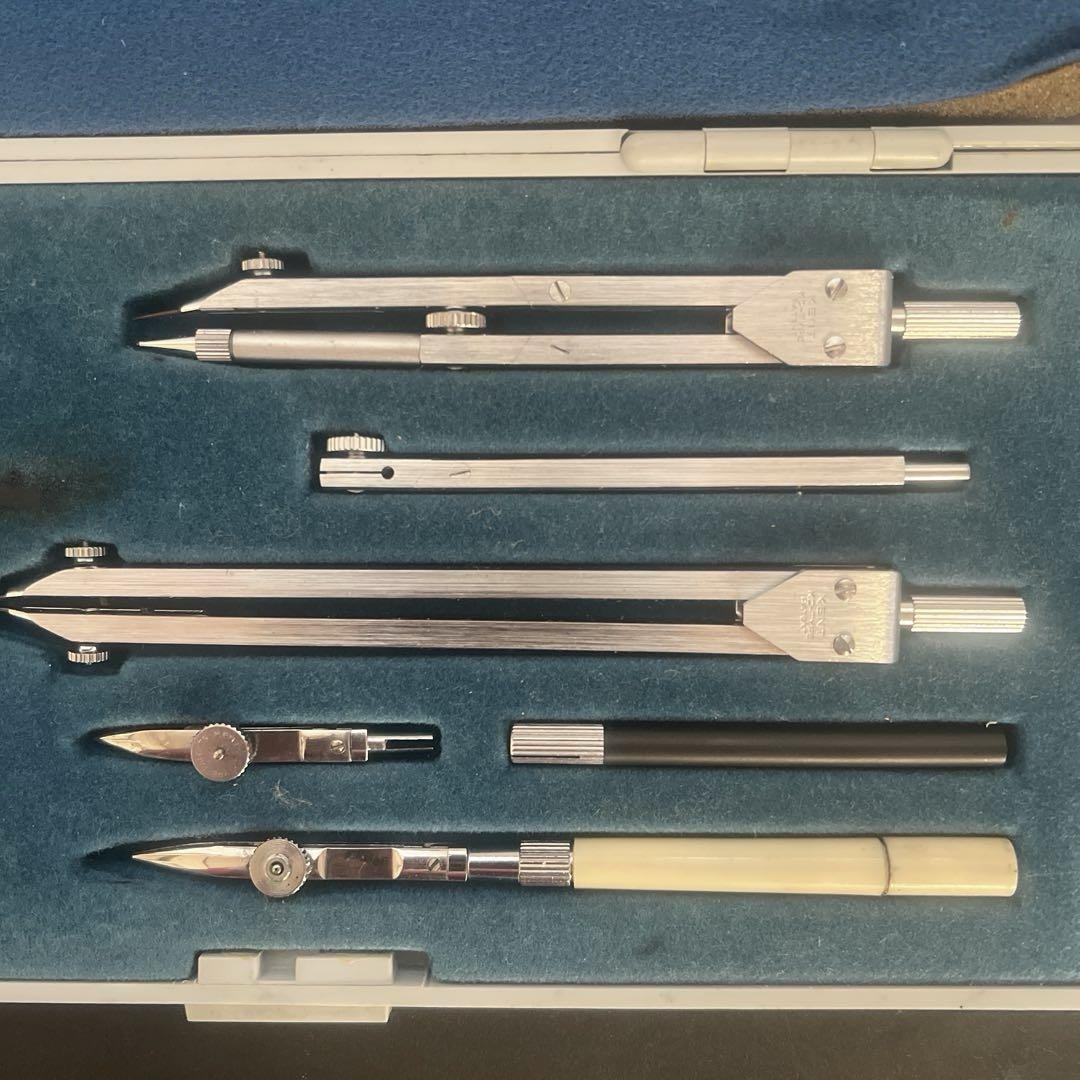 KENTケント UCHIDAウチダ 製図器セット コンパスセット 烏口入り