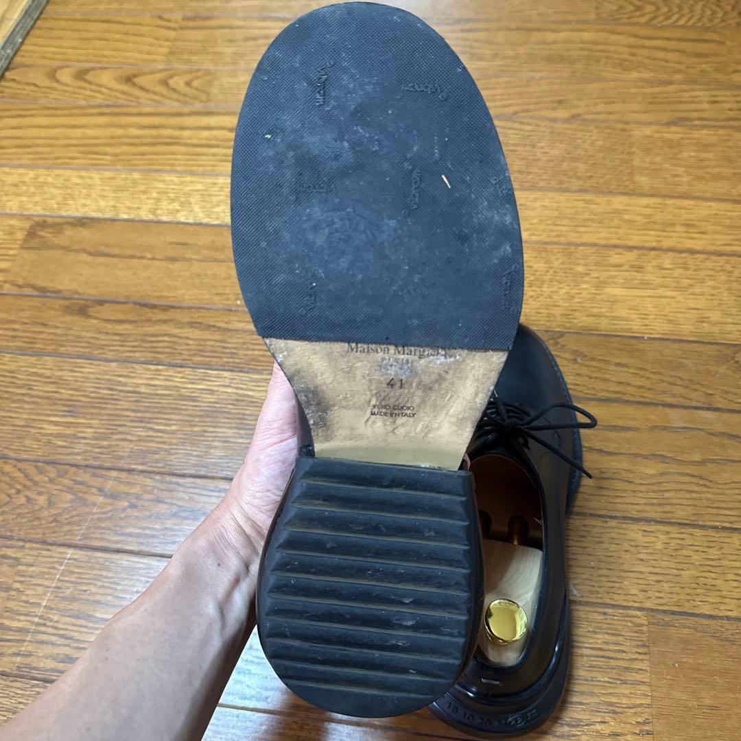 メゾンマルジェラ 革靴 ダービーシューズ 41 黒 maisonmargiela
