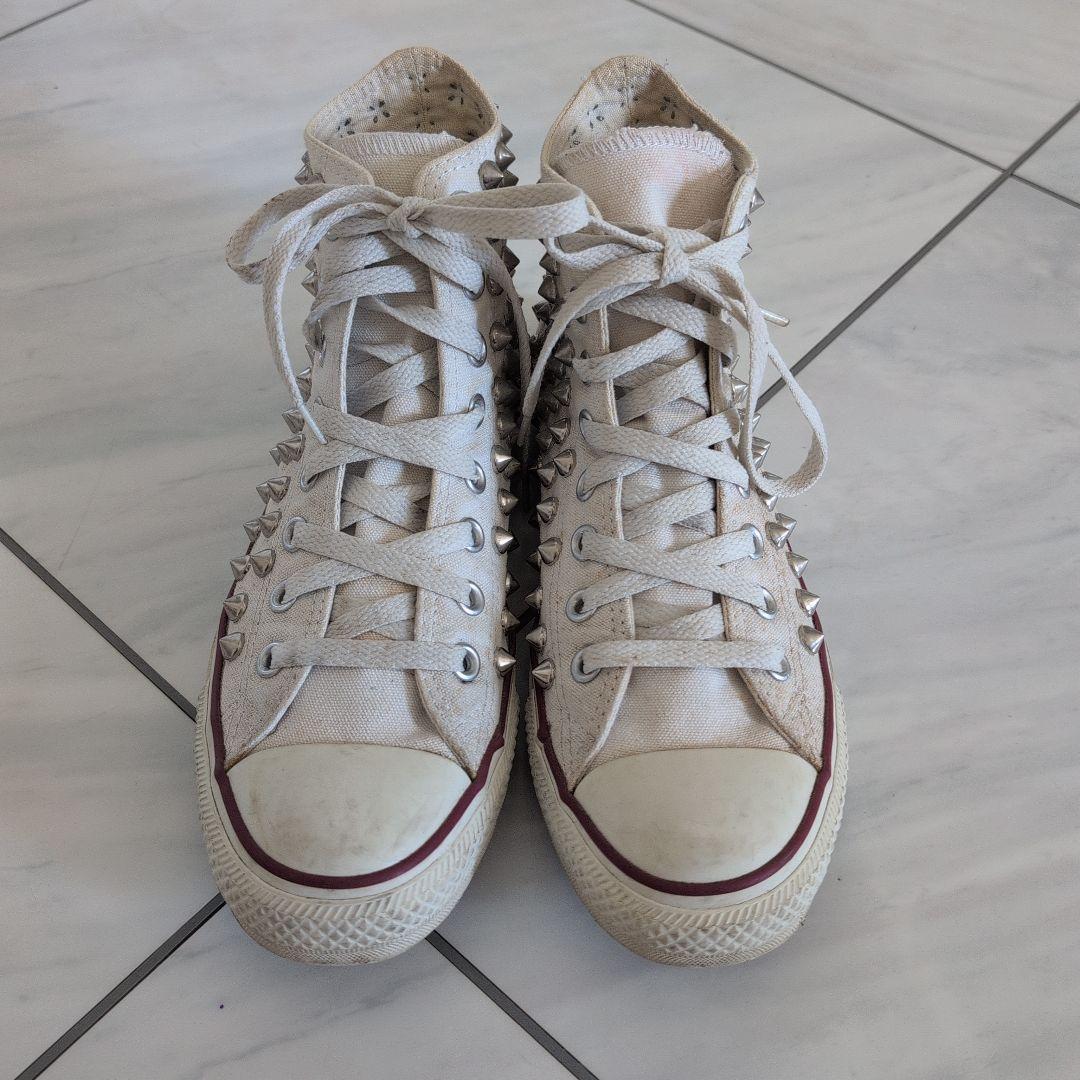 ①Converse All Star ホワイト ハイカット スニーカー
