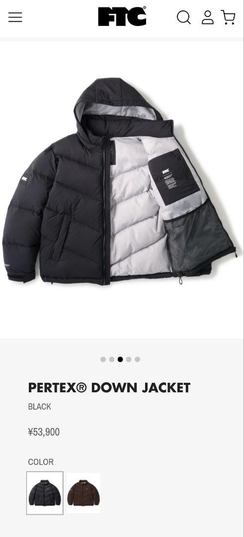 FTC PERTEX® DOWN JACKET BLACK L