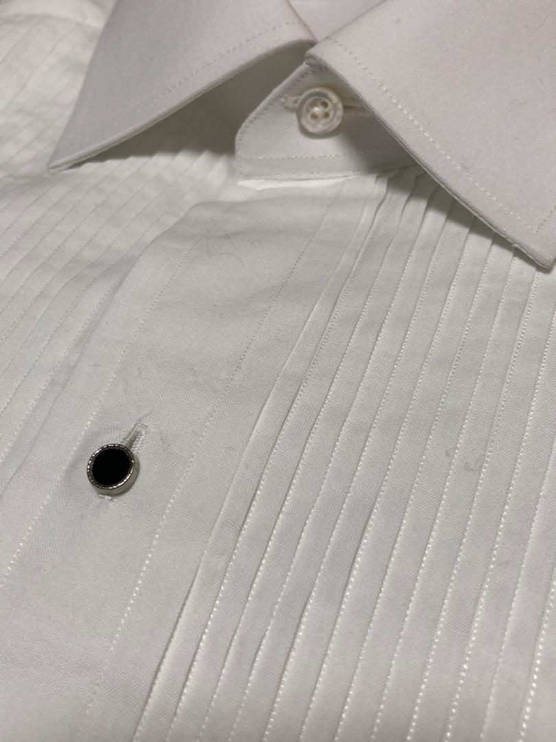 大得価セール 希少 DUNHILL Paris イブニングプリーテッドシャツ フランス製美品 xXSpY-m79193618574 即納好評