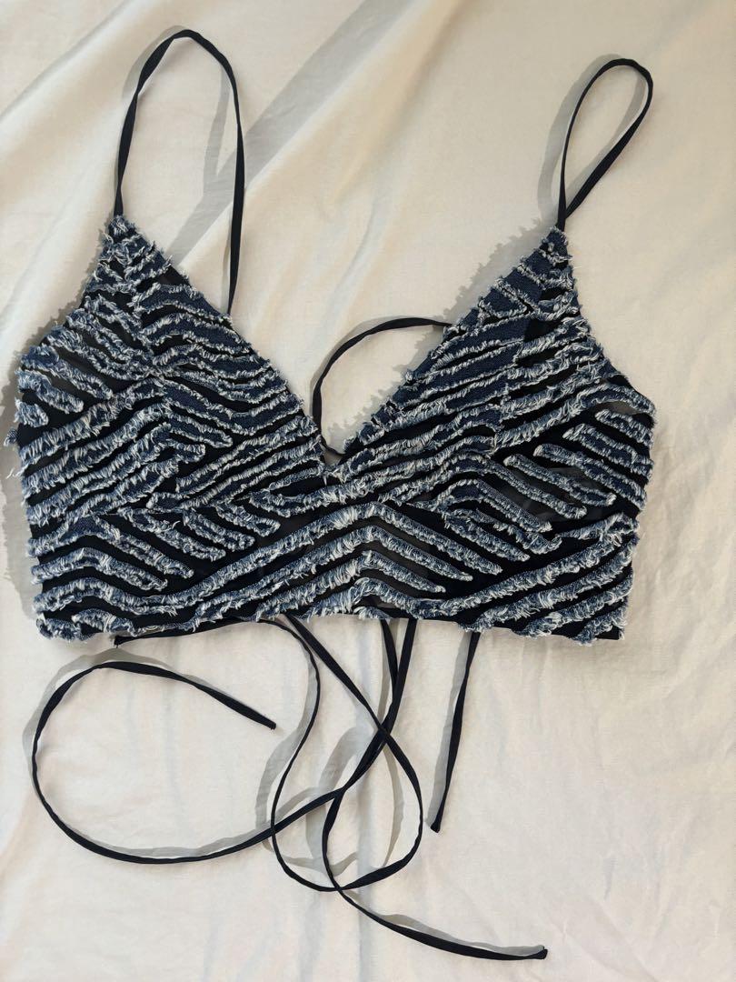 Ameri ビスチェ　TAYLOR OPAL DENIM BUSTIER