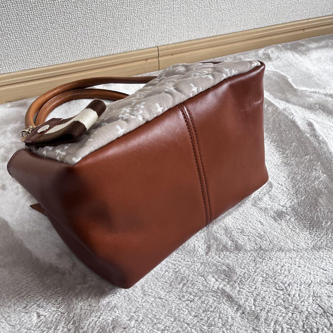 極美品 ラシット キルティング ジャガード トートバッグ