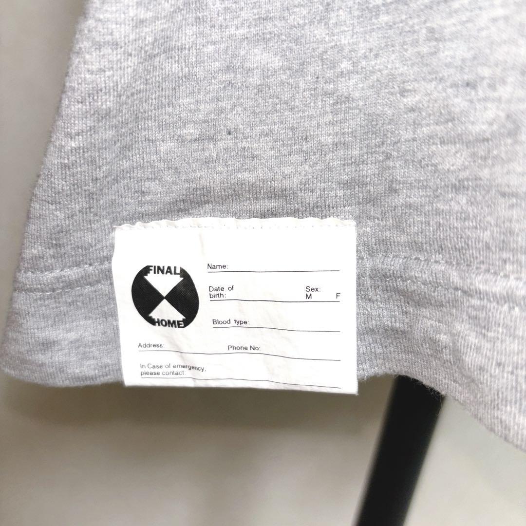 ファイナルホーム【L】Tシャツ　半袖　綿100%  日本製　グレー　メンズ