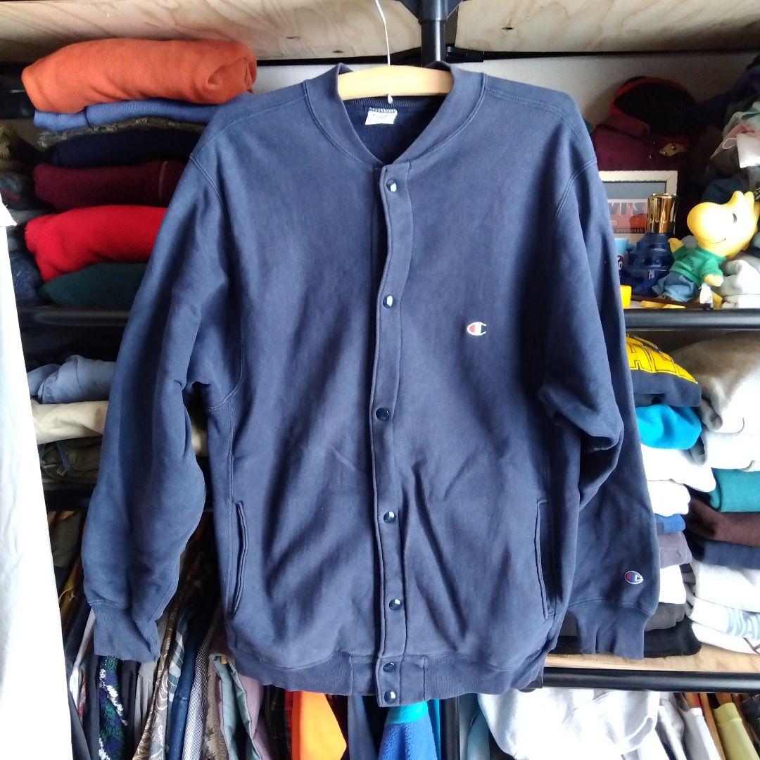 Champion Reverse Weave スナップカーディガン　刺繍タグ