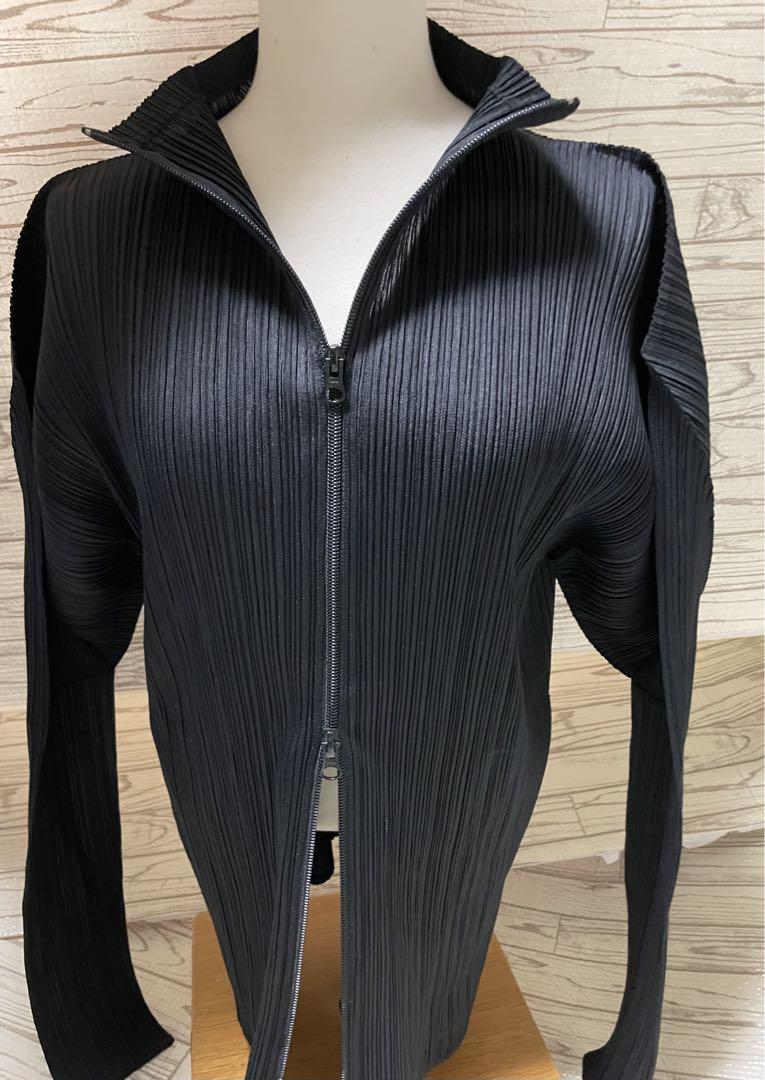 ISSEYMIYAKE PLEATSPLEASE ダブルジッププリーツジャケット