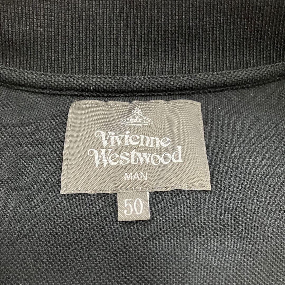 【極美品】 ヴィヴィアンウエストウッド MAN オーブ ポロシャツ 50 黒