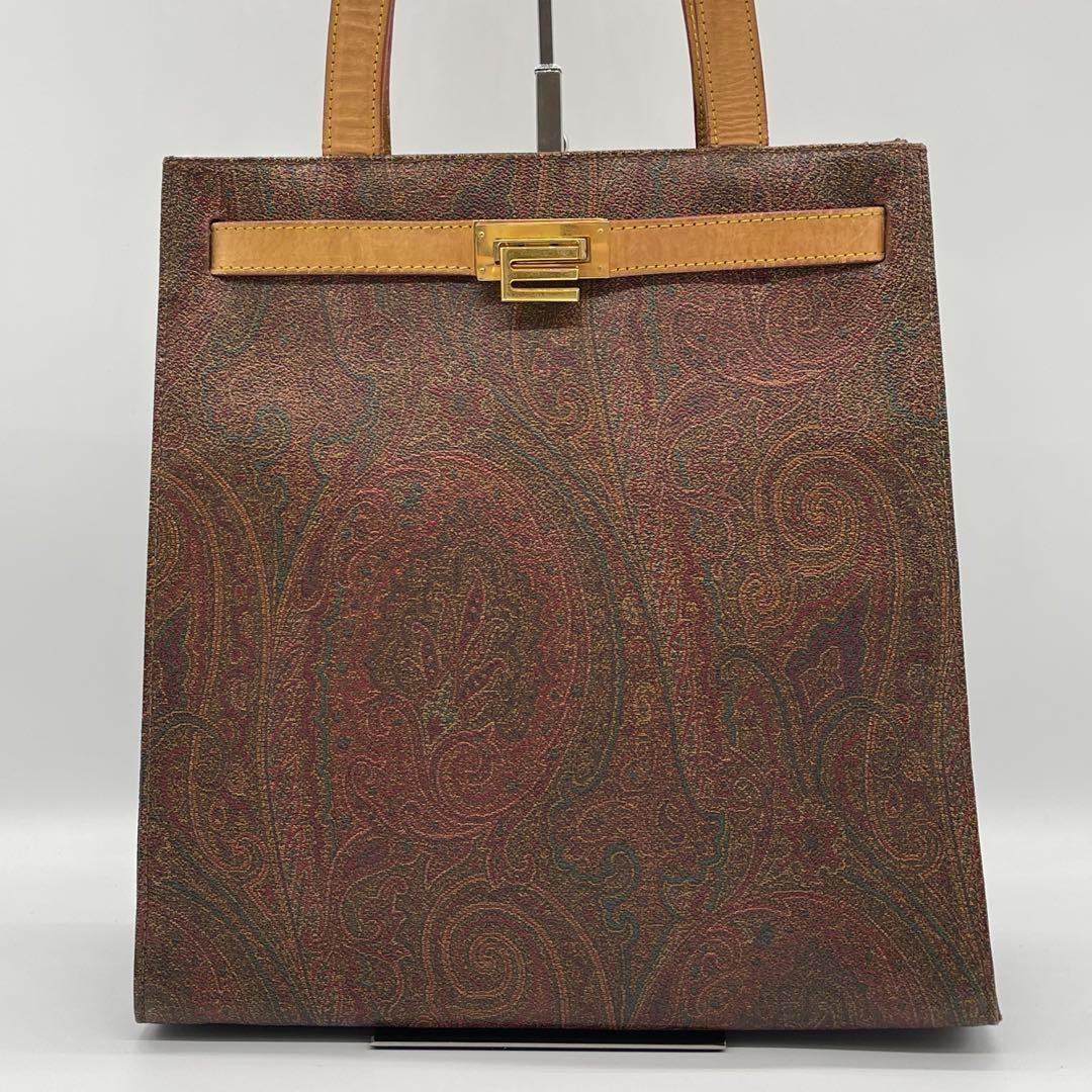 ✨美品✨ETRO エトロ ペイズリー柄 ハンドバッグ トートバッグ 肩がけ