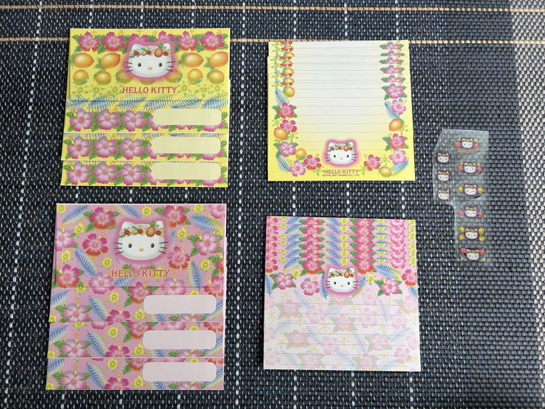 激レア　サンリオ　キティ トロピカル ハイビスカス レターセット 2001年