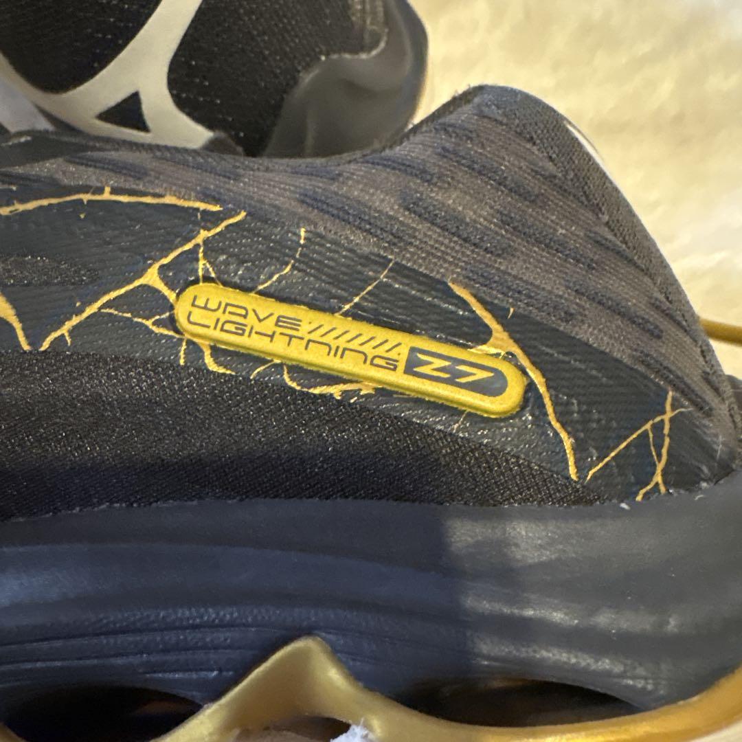 Mizuno バレーボールシューズ ブラック/ゴールド25.0美品