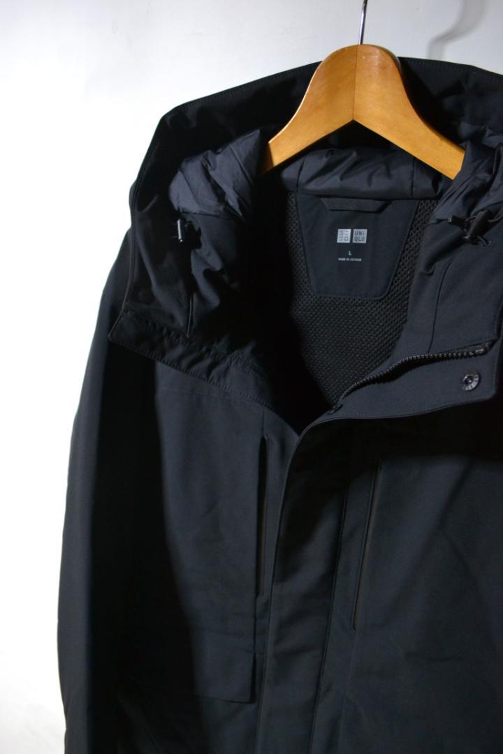 新品 ユニクロ ハイブリッドダウンパーカ ブラック L メンズ 秋冬 未使用