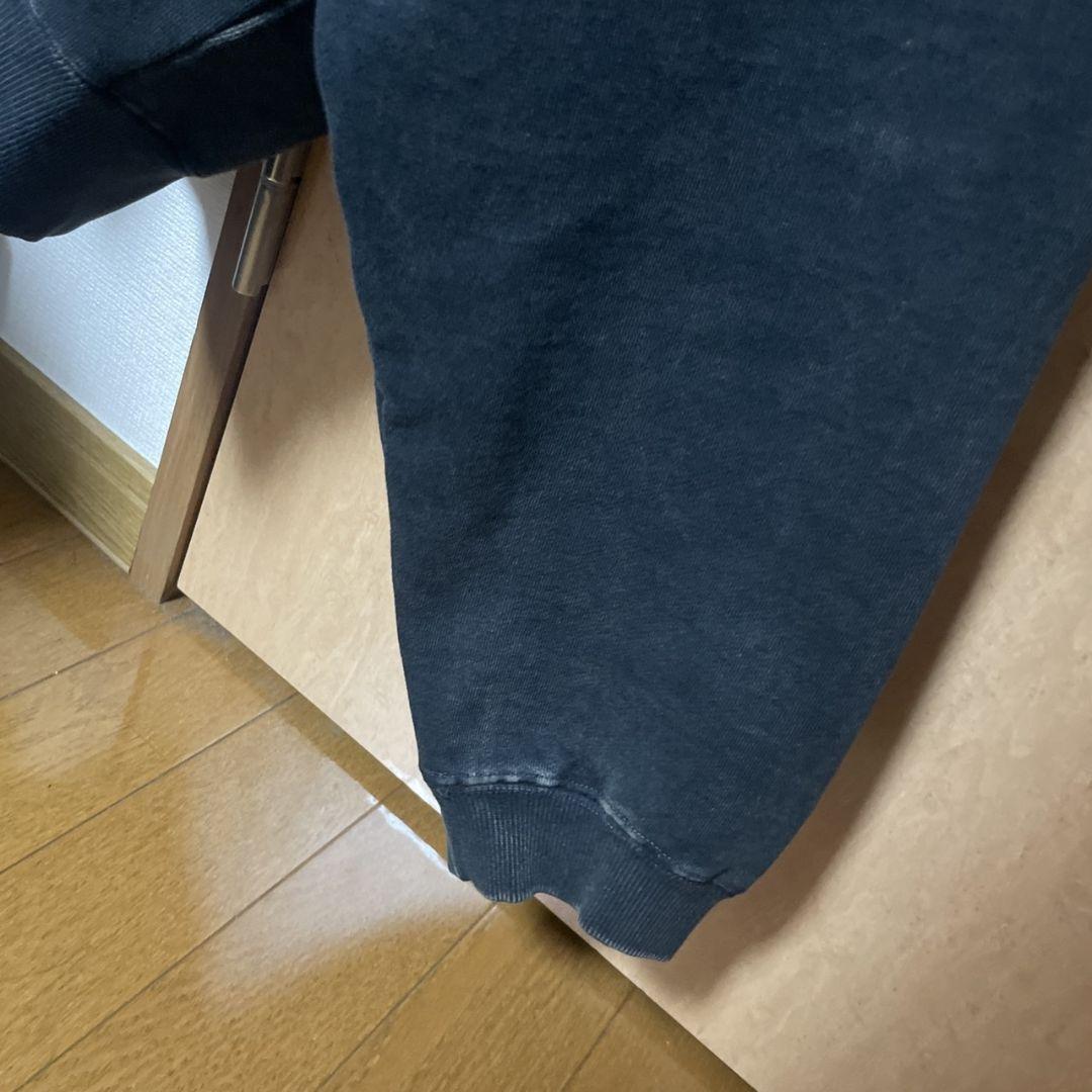 【CLEL】ヘビーウェイト ロゴ刺繍フルジップパーカーブラック系