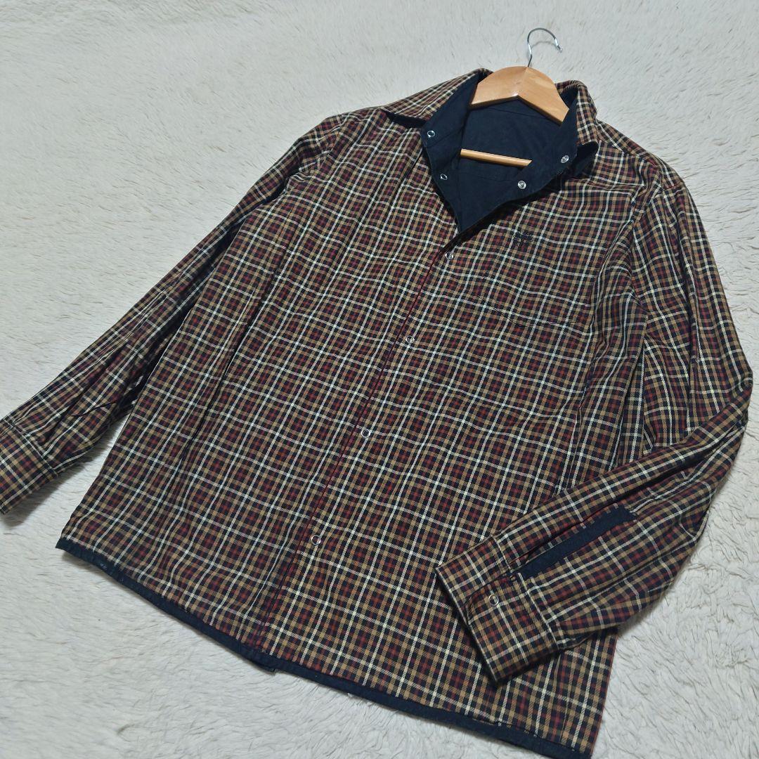 【希少】DAKS ダックス ジャケット 人工レザー リバーシブル チェック 4,200円
