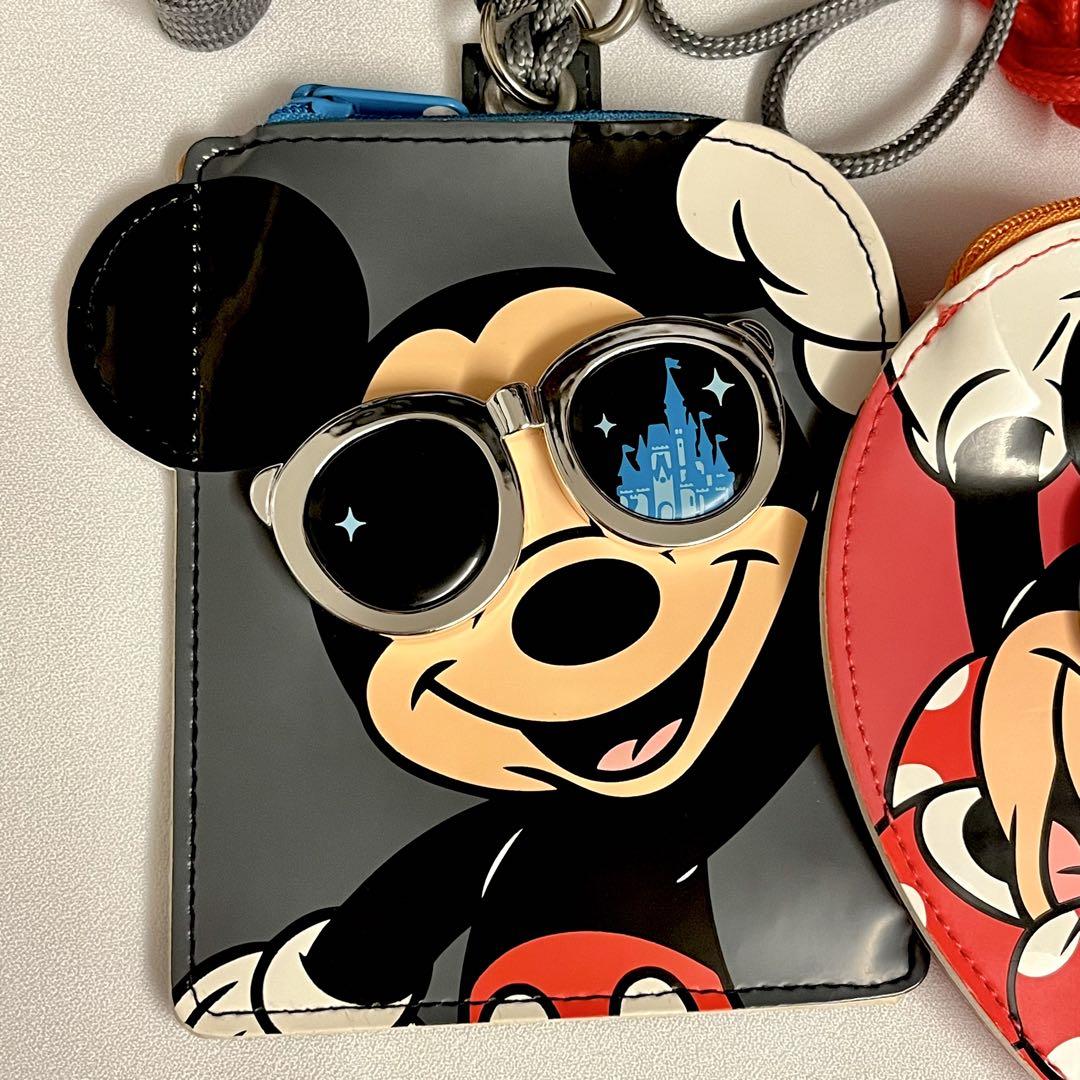 ディズニー ミッキー＆ミニー パスケース ポシェット コイン