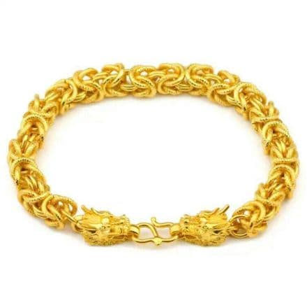 豪華 高品質.24k金覇気竜頭腕輪男性のブレスレット ブレスレット - www
