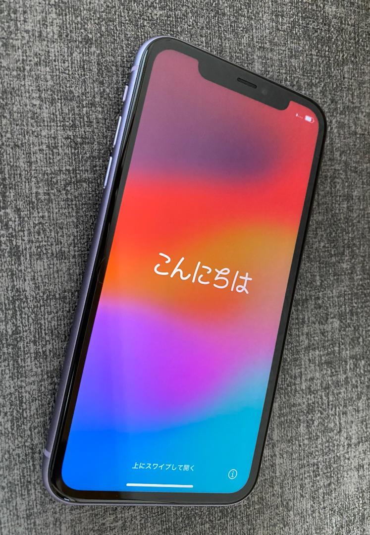 超美品】【Simフリー】iPhone11 パープル 128GB