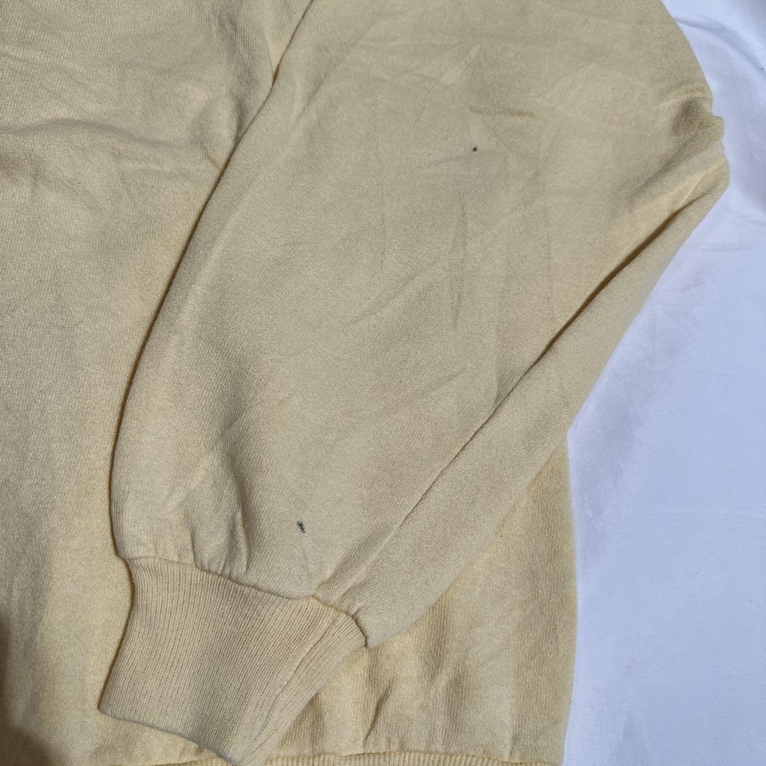 90年代 top stitch  カウネック　スウェット　USA製　イエロー　鳥 90年代 top stitch カウネック スウェット USA製 イエロー 鳥