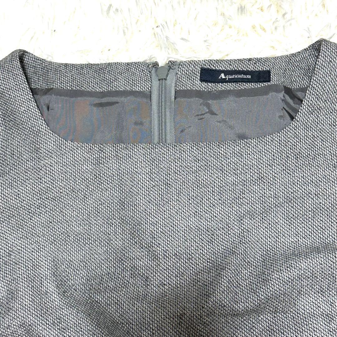 Aquascutum アクアスキュータム シルク混ワンピース　結婚式オケージョン Aquascutum アクアスキュータム シルク混ワンピース 結婚式