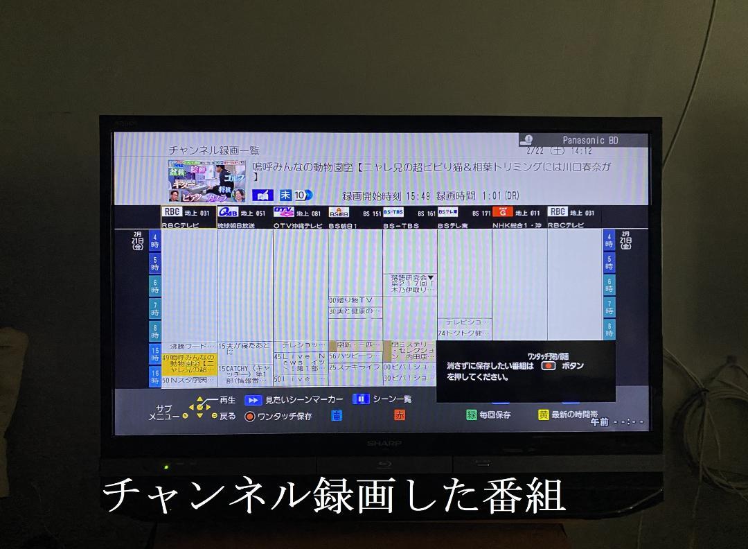 レコーダー Panasonic DMR-UCX8060 HDD1:4TB HDD2:4TB