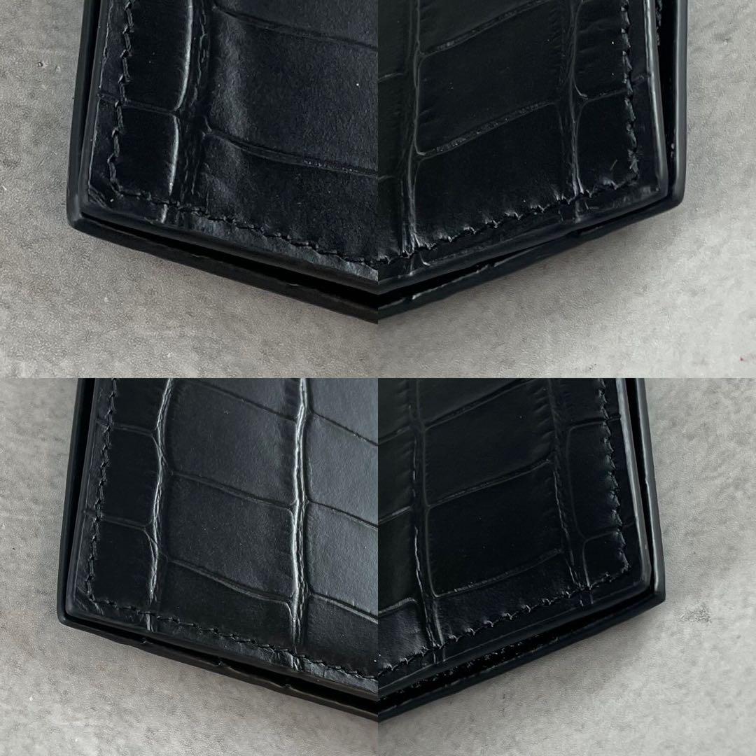 【未使用級】バレンシアガ マネークリップ エブリデイ シンプル クロコ