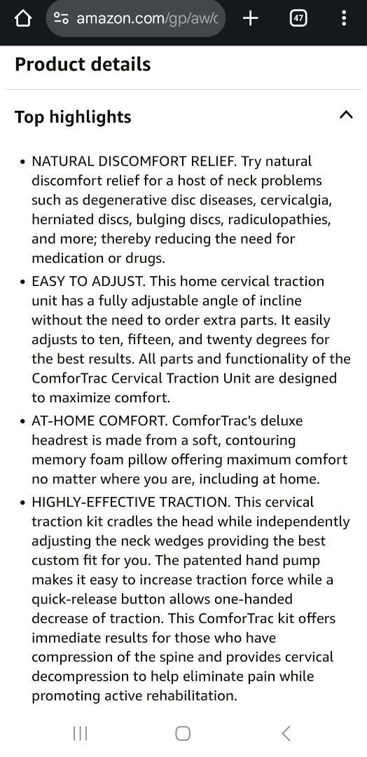 ComforTrac ネックストレッチャー