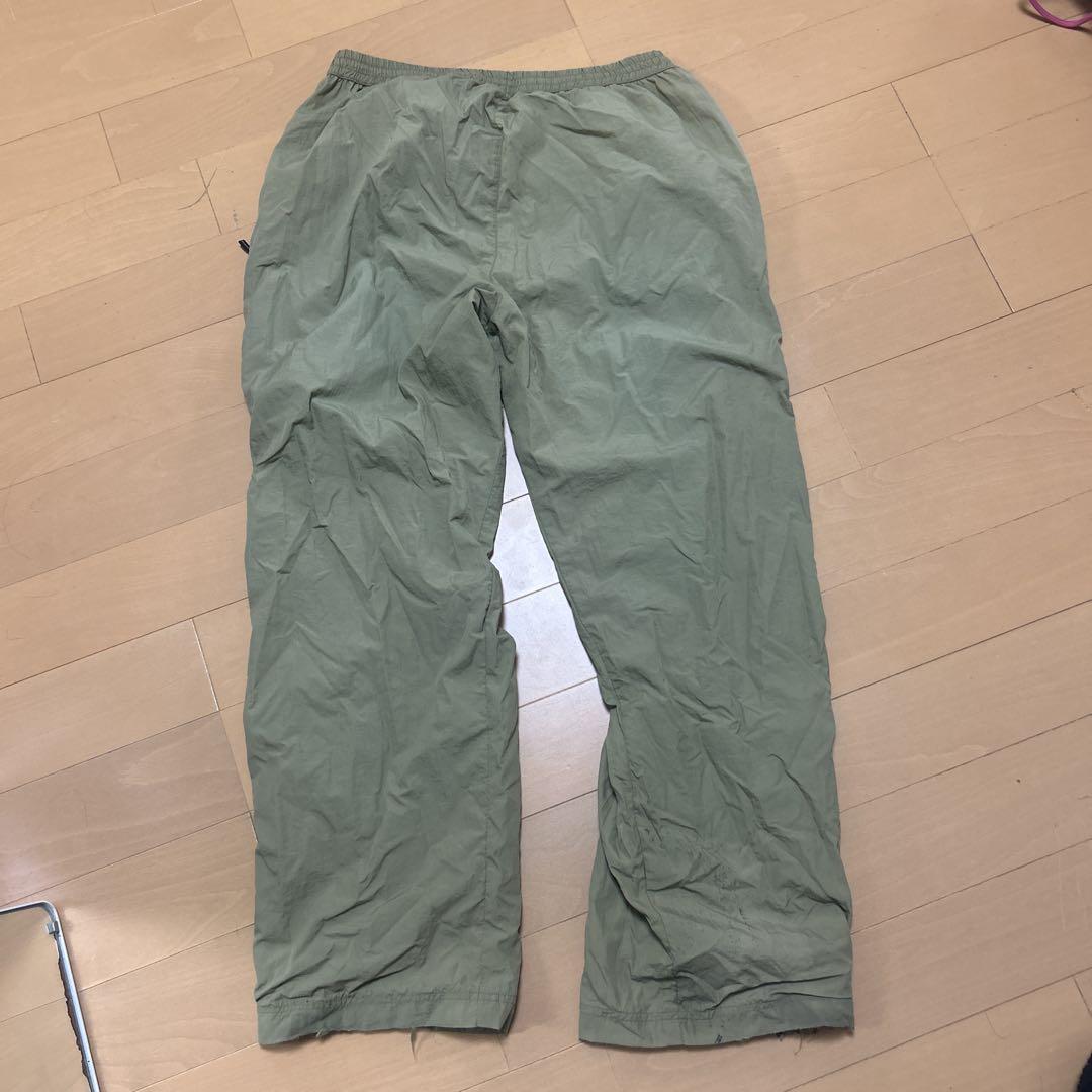 カーキ色 ナイロンパンツ　90s ヴィンテージ　一点物