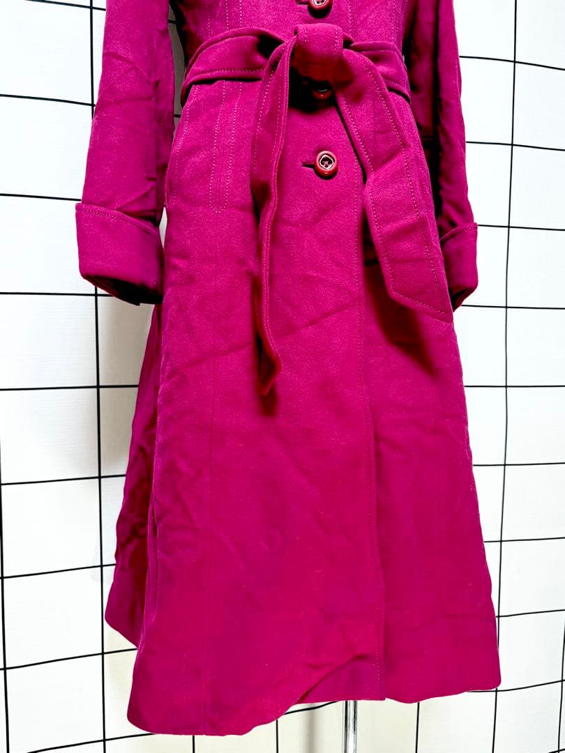 vintageヴィンテージロングコートフード付ベルト付無地レトロUSA海外古着 vintageヴィンテージロングコートフード付ベルト付無地レトロUSA海外古着