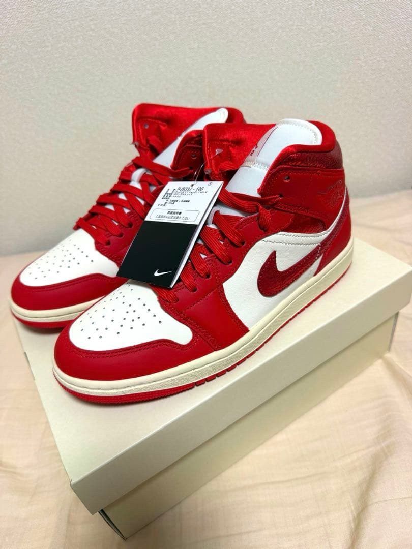 AIR JORDAN 1 MID SEエア ジョーダン 1 MID SE RED26cm・AIR JORDAN