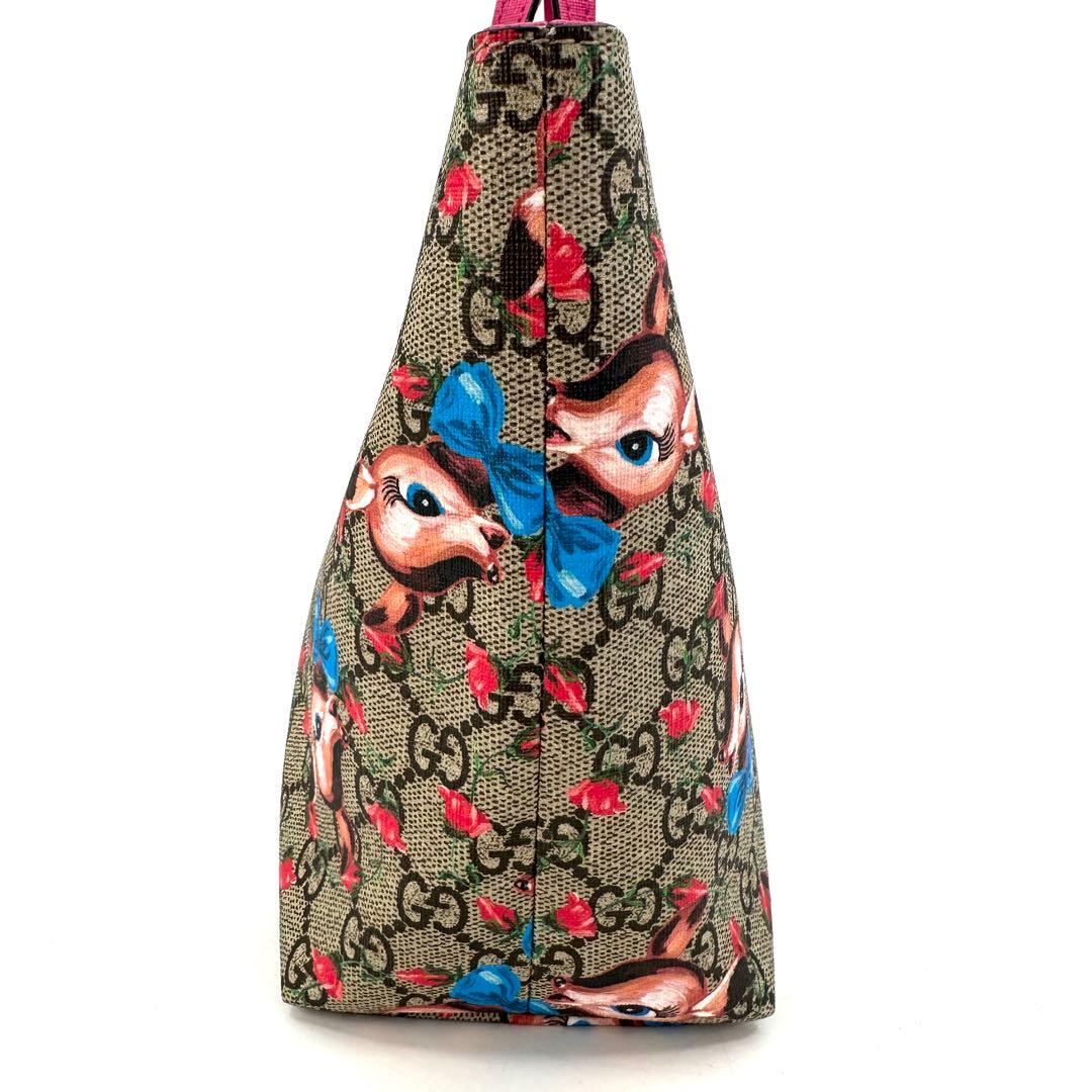 グッチ GUCCI チルドレンズ トートバッグ GG バンビ×お花柄 保存袋付き