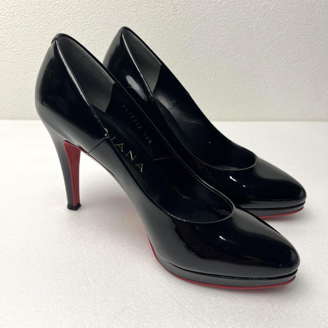 ⭐︎美品⭐︎ 【DIANA】エナメルパンプス 22.5cmレッドソール