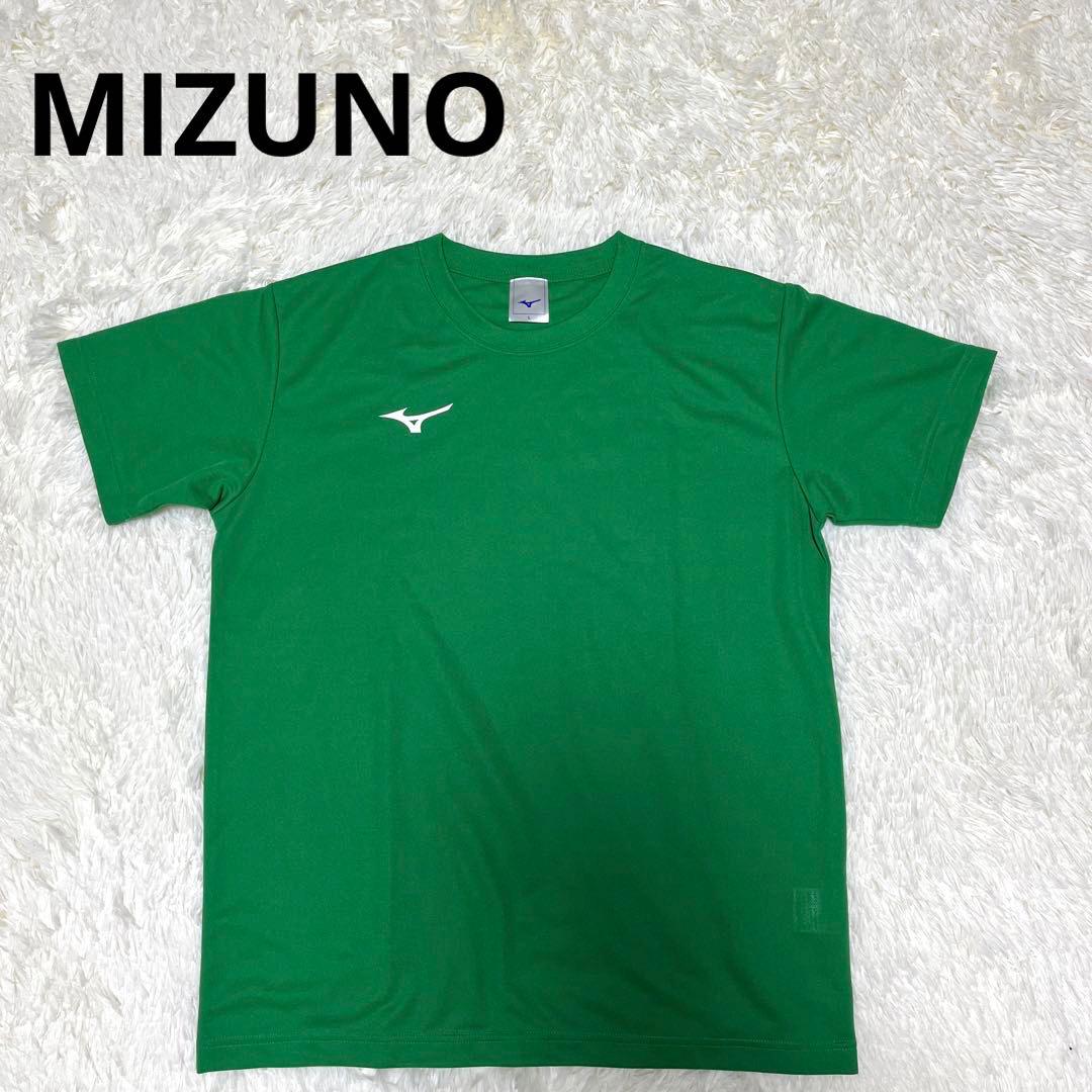 【MIZUNO ✨ミズノ】Tシャツ(L)緑/メンズ/スポーツ/運動/ジム/半袖