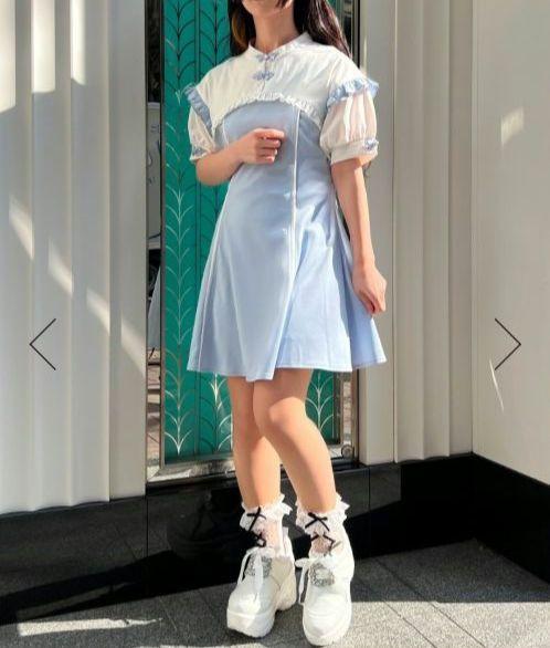 チャイナ釦ジャガードワンピ | outlet | axes femme online shop