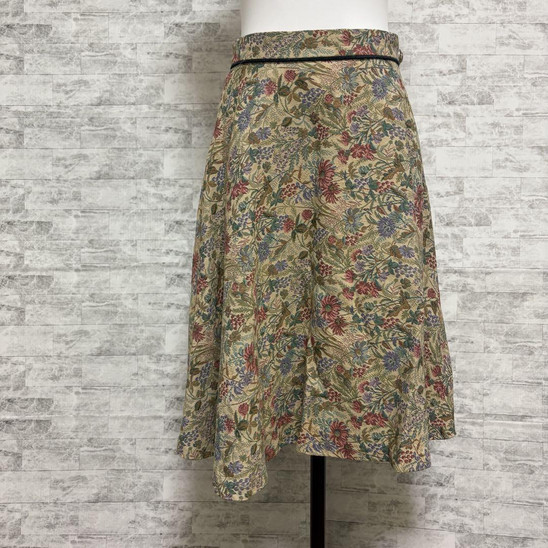 完売品 Lois CRAYON オーキッドスカート 花柄 ボタニカル M 完売品〙Lois CRAYON＊オーキッドスカート＊花柄＊ボタニカル＊M